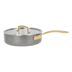 Pillivuyt Sartén de saltear con tapa Durance Ø24 cm, acero inoxidable PlateadoColor dorado Clearance