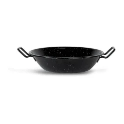Sagaform Woks<Sartén de wok esmaltada Doris pequeña Ø23,5 cm, Negro