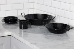 Sagaform Woks<Sartén de wok esmaltada Doris pequeña Ø23,5 cm, Negro