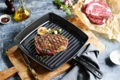 STAUB Sartenes De Parrilla Y Plancha|Sartenes Y Ollas De Hierro Fundido<Sartén grill American de hierro fundido, 26x26 cm Negro