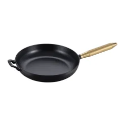 STAUB Sartenes Y Ollas De Hierro Fundido<Sartén hierro fundido Buster & Punch negro Ø28 cm, Asa de latón NegroColor dorado