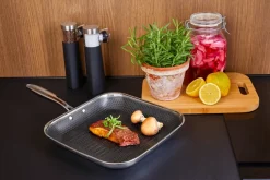 Hâws Sartén para parrilla con recubrimiento hybrid coating Santo 28 cm, Plata Plateado Sale