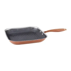 Hâws Sartén para parrilla con recubrimiento hybrid coating Santo 28 cm, Oro rosado NaranjaPlateadoNegro New
