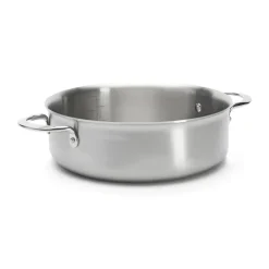 De Buyer Sartén para saltear de acero inoxidable Alchimy, Ø24 cm Plateado Hot