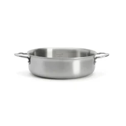 De Buyer Sartén para saltear de acero inoxidable Alchimy, Ø24 cm Plateado Hot