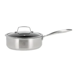 Pillivuyt Sartén para saltear Roya cerámica non-stick 24 cm, Acero inoxidable Plateado