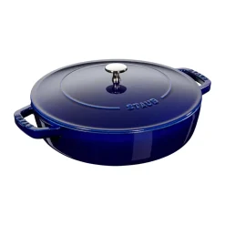 STAUB Sartenes De Saltear Y Sofreír<Sartén para saltear Chistera de hierro fundido Ø24 cm, oscuro Azul