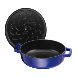 STAUB Sartenes De Saltear Y Sofreír<Sartén para saltear Chistera de hierro fundido Ø24 cm, oscuro Azul