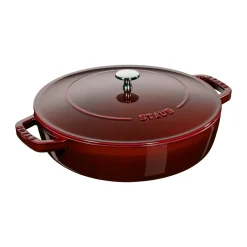 STAUB Sartén para saltear Chistera de hierro fundido Ø28 cm, granadina Rojo Best