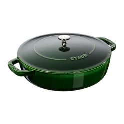 STAUB Sartenes De Saltear Y Sofreír<Sartén para saltear Chistera de hierro fundido Ø28 cm, albahaca Verde