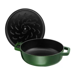 STAUB Sartenes De Saltear Y Sofreír<Sartén para saltear Chistera de hierro fundido Ø28 cm, albahaca Verde