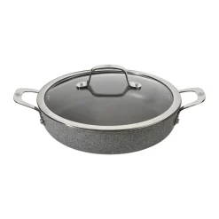 Ballarini Sartén para servir con tapa de vidrio Salina Ti-X, 28 cm Gris Outlet