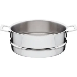 Alessi Sartenes De Parrilla Y Plancha<Sartén para verduras Pots&Pans, 24 cm Plateado