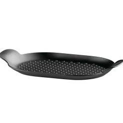 Alessi Sartén parrilla Edo hierro fundido, 24,5x40 cm Negro Best
