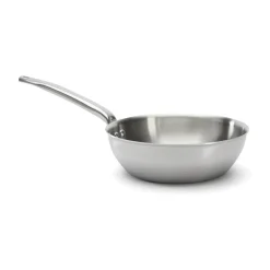 De Buyer Sartén redondeada de acero inoxidable Alchimy, Ø20 cm Plateado Discount