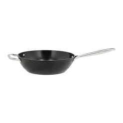Pillivuyt Woks<Sartén wok cerámica antiadherente Travo 28 cm, Aluminio Negro