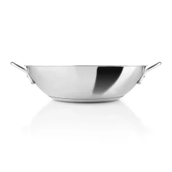 Eva Solo Sartén wok cerámica Eva Trio Stainless Steel Slip-Let, 32 cm PlateadoNegro Best
