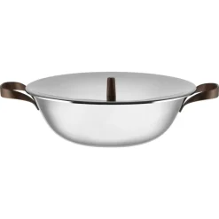 Alessi Sartén wok Edo, 34 cm Plateado Best