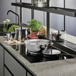Alessi Sartén wok Edo, 34 cm Plateado Best