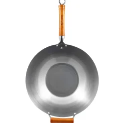 Ken Hom Woks<Sartén wok excellence carbon Ø36 cm, Acero Plateado