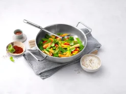 Zwilling Woks<Sartén wok Pro Ø30 cm, Acero inoxidable Plateado