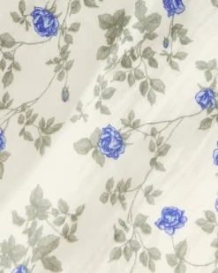 Garbo&Friends Sábana ajustable Dainty Muslin, 90x200x30 cm Azul Discount