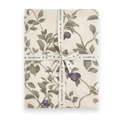 Garbo&Friends Sábana bajera Plum Muslin, 180x200x30 cm Beige Hot