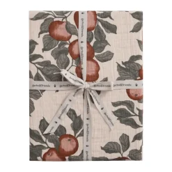 Garbo&Friends Sábana bajera Pomme Muslin, 60x120x20 cm Rojo