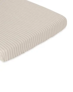Garbo&Friends Sábana bajera Stripe Mauve, 90x200x30 cm Beige Hot