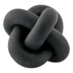 Lene Bjerre Serafina Decoración nudo 13 cm, Black Negro Discount