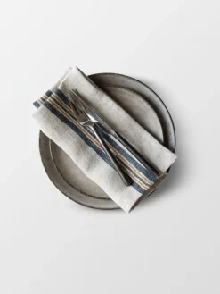 Tell Me More Servilleta de lino Astrid 50x50 cm, Mustard Beige Online