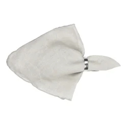 Broste Copenhagen Servilleta de lino Gracie, off-white BeigeBlanco Online