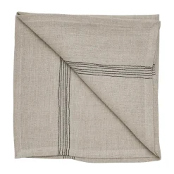 Tell Me More Servilleta de lino Livia 45x45 cm, Beige BeigeNegro Online