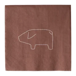 DBKD Servilletas De Papel<Servilleta de papel Swedish pig 33x33 cm paquete de 20 unidades, Rojo