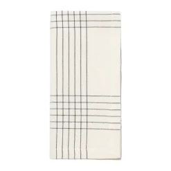 Broste Copenhagen Servilletas De Tela|Servilletas De Tela<Servilleta de tela Alice 45x45 cm, Black-natural NegroBeige