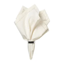 Broste Copenhagen Servilleta de tela Elin 45x45 cm, Off white Blanco Clearance