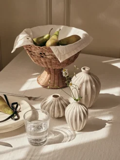 Broste Copenhagen Servilleta de tela Elin 45x45 cm, Off white Blanco Clearance