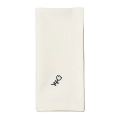 Broste Copenhagen Servilleta de tela Mai 45x45 cm, Black-off white NegroBlanco Best
