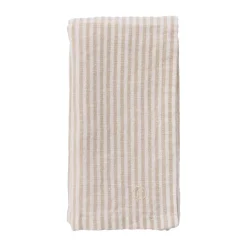 ERNST Servilleta rayas finas 40x40 cm, Beige-blanco BeigeBlanco New