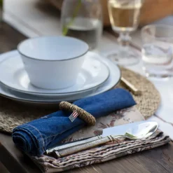 Lexington Servilleta Icons Denim 50x50 cm, Denim blue Azul Sale
