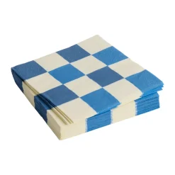 HAY Servilleta Pattern Dinner Check 40x40 cm, set de 20, Off white-blues M BlancoAzul Online