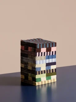 HAY Servilleta Pattern Lunch Stripe 33x33 cm, set de 20, Cream-sand pillar BlancoBeige