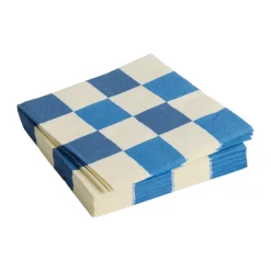 HAY Servilleta Pattern Lunch Check 33x33 cm, set de 20, Off white-blue M BlancoAzul Clearance