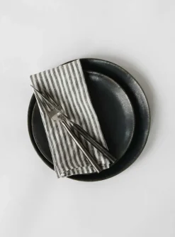 Tell Me More Servilleta Washed Linen, Grey-white GrisBlanco