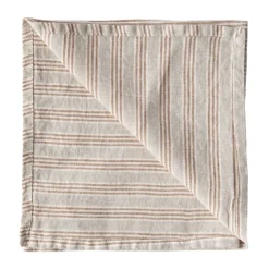 Tell Me More Servilletas De Tela|Servilletas De Tela<Servilleta Washed Linen, Rayas de avellana MarrónBeige