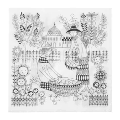 Arabia Servilletas De Papel<Servilletas de papel Emilia 33x33 cm paquete de 20, Negro-blanco NegroBlanco