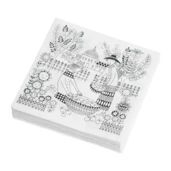 Arabia Servilletas De Papel<Servilletas de papel Emilia 33x33 cm paquete de 20, Negro-blanco NegroBlanco