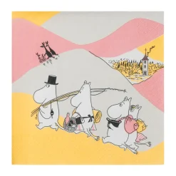 Moomin Arabia Servilletas de papel Family Time 33x33 cm, 20-pack, Multi Discount