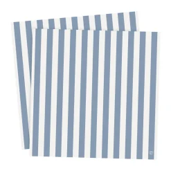 ERNST Servilletas De Papel<Servilletas a rayas 33x33 cm, 20-pack, Azul claro-blanco AzulBlanco