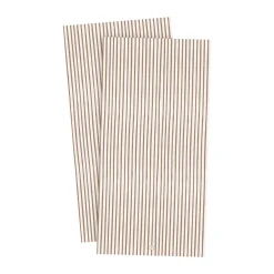 ERNST Servilletas a rayas 33x33 cm, 20-pack, Caramelo-blanco MarrónBlanco New